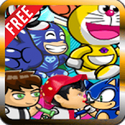 Happy anime heros Match 3 2018 icon