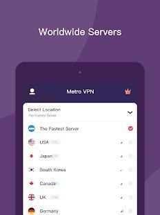 Metro VPN screenshot 2