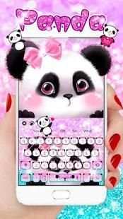 Pink Cut Panda Keyboard screenshot 3