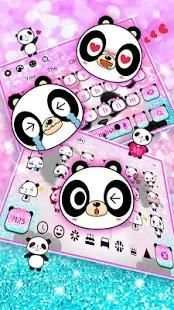 Pink Cut Panda Keyboard screenshot 4