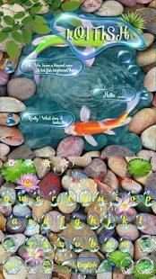 Live 3D Animated Koi Fish Keyboard Theme screenshot 4