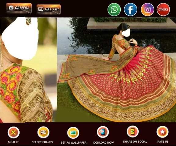 Lehenga Photo Frames स्क्रीनशॉट 4