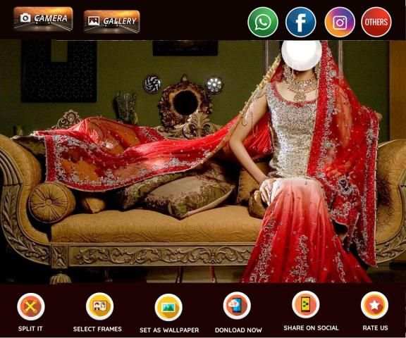 Lehenga Photo Frames स्क्रीनशॉट 6