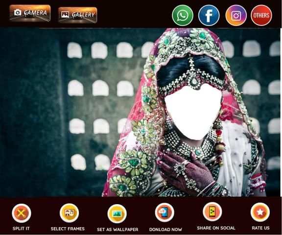 Lehenga Photo Frames स्क्रीनशॉट 2