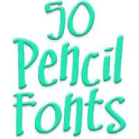 Fonts for FlipFont 50 Pencil on 9Apps