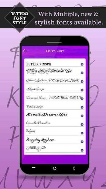 Tattoo Font Style screenshot 3
