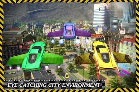 Futuristic Flying Car: 3D Driving Simulator screenshot 7