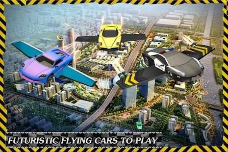 Futuristic Flying Car: 3D Driving Simulator screenshot 10