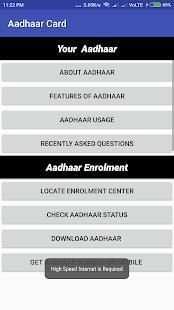 Aadhar card dawnload/Update/Status screenshot 9