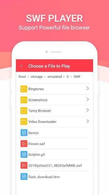 Flash Player for Android - SWF Player स्क्रीनशॉट 4