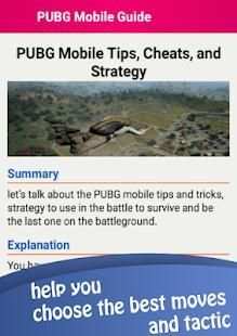 Guide for PUBG Mobile : Tips And Strategy screenshot 8