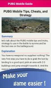 Guide for PUBG Mobile : Tips And Strategy screenshot 3