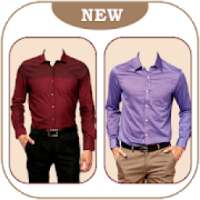 Men Formal Shirt Dual Photo Suit Editor