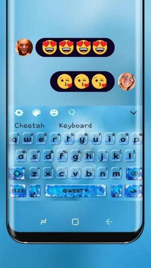 Keyboard biru yang bagus screenshot 3