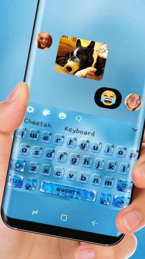 Keyboard biru yang bagus screenshot 1