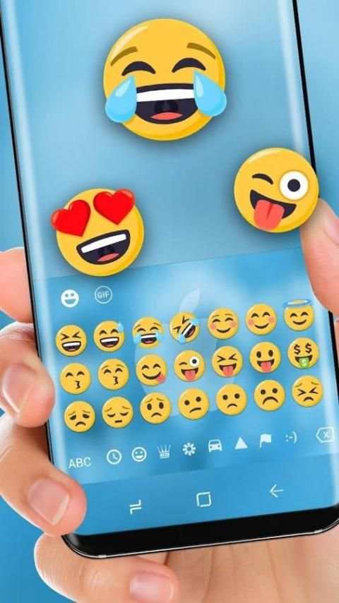 Keyboard biru yang bagus screenshot 2