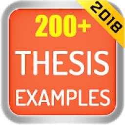 Thesis Examples 2018
