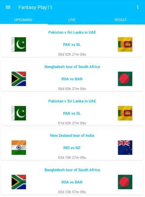 Fantasy Cricket FantasyPlay11 स्क्रीनशॉट 3