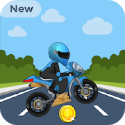 ikon Game - Blue Motorcycle go