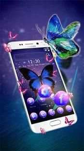 3D Dreamy Neon Butterfly Theme screenshot 3
