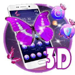 3D Dreamy Neon Butterfly Theme 1.1.4