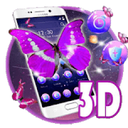 ikon Tema 3D Dreamy Neon Kupu-kupu