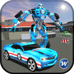 ikon Police Car Robot Superhero