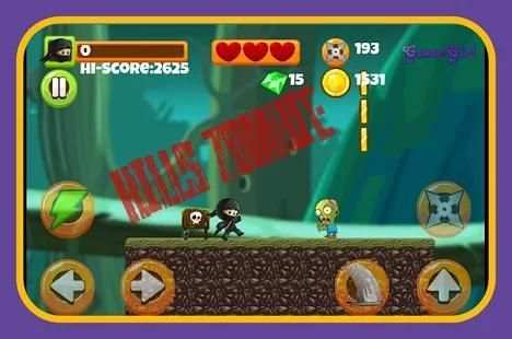 Ninja vs zombie screenshot 1