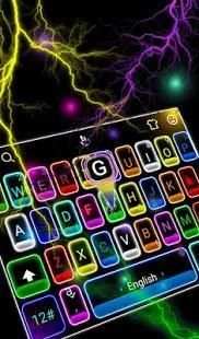 Thunder Neon Colorful Lights Keyboard Theme screenshot 6