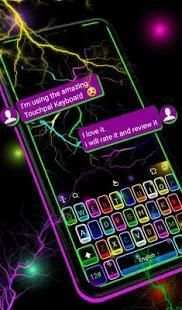 Thunder Neon Colorful Lights Keyboard Theme screenshot 7