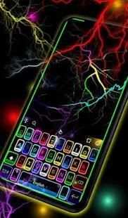 Thunder Neon Colorful Lights Keyboard Theme screenshot 8