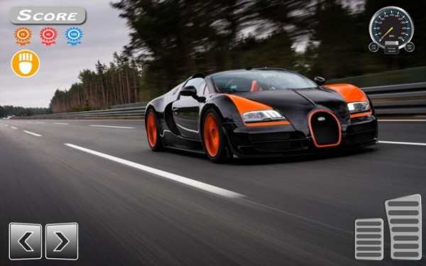Bugatti Veyron Driving Simulator स्क्रीनशॉट 3