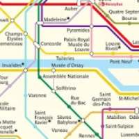 Plan du métro de Paris France