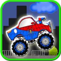Super Hero Car Racing VS Zombie