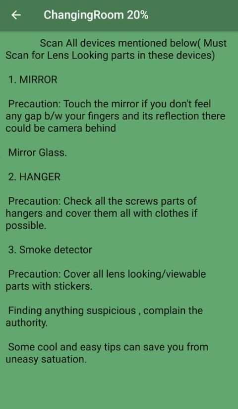 Hidden camera detector: app for android 2018 screenshot 1