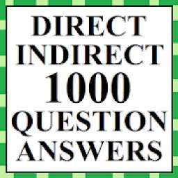 Direct Indirect Speech 1000 Question Answers 1.0