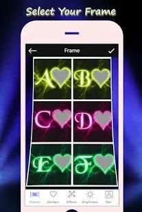 Lighting Text Photo Frame screenshot 5