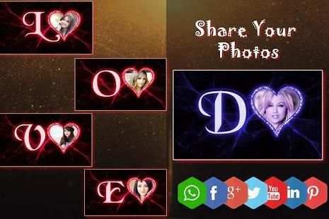 Lighting Text Photo Frame screenshot 1