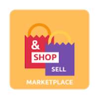 Shopping and selling free marketplace logo