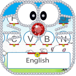 ikon Blue Cat Diamond Keyboard