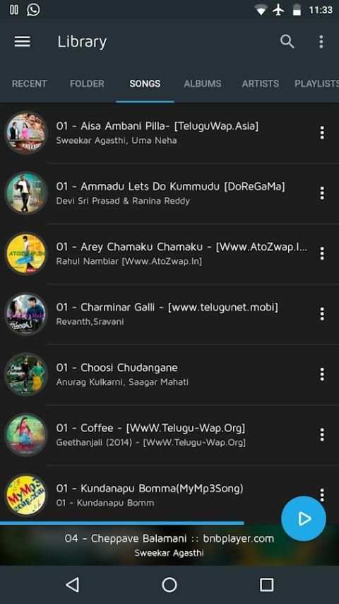 BnBPlayer - Android Music Player screenshot 5