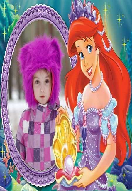 Ariel princess Photo Frames स्क्रीनशॉट 2