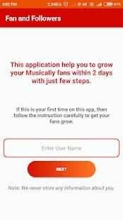 Fans And Followers for musically screenshot 3