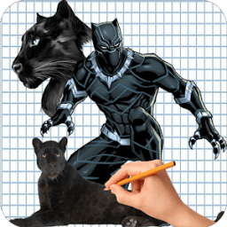 How To Draw Black Panther - Easy Peasy icon