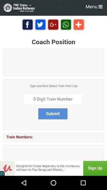 Live Train Coach Status screenshot 3