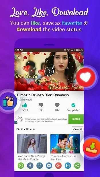 Video Song Status स्क्रीनशॉट 2