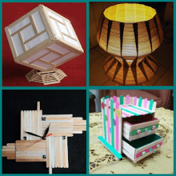 ikon Kerajinan Stik Es Krim Unik