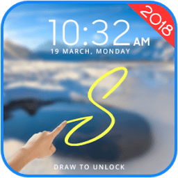Letter Lock Screen - Gesture Lock Screen 2018 आइकन