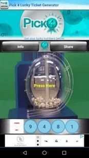 Pick 4 Lucky Ticket Generator screenshot 3