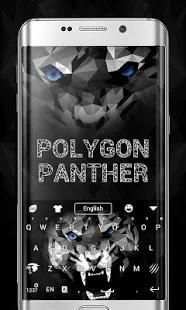 Polygon Panther GO Keyboard Theme स्क्रीनशॉट 5